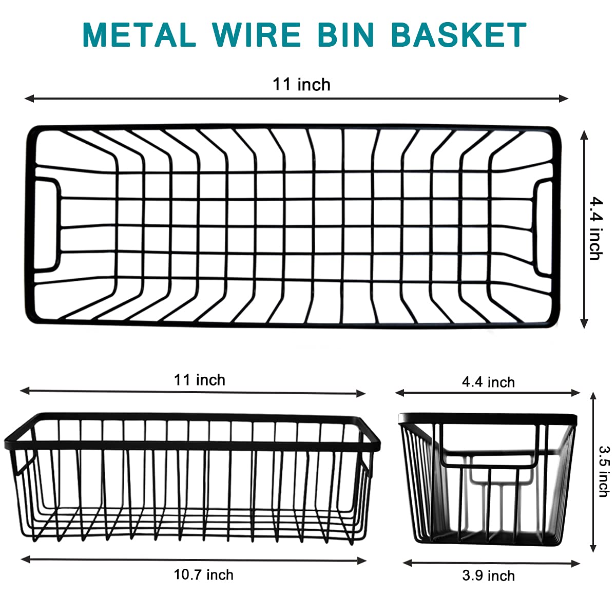 SheeChung wall-mounted bin on narrow shelf – side view showing compact footprint.