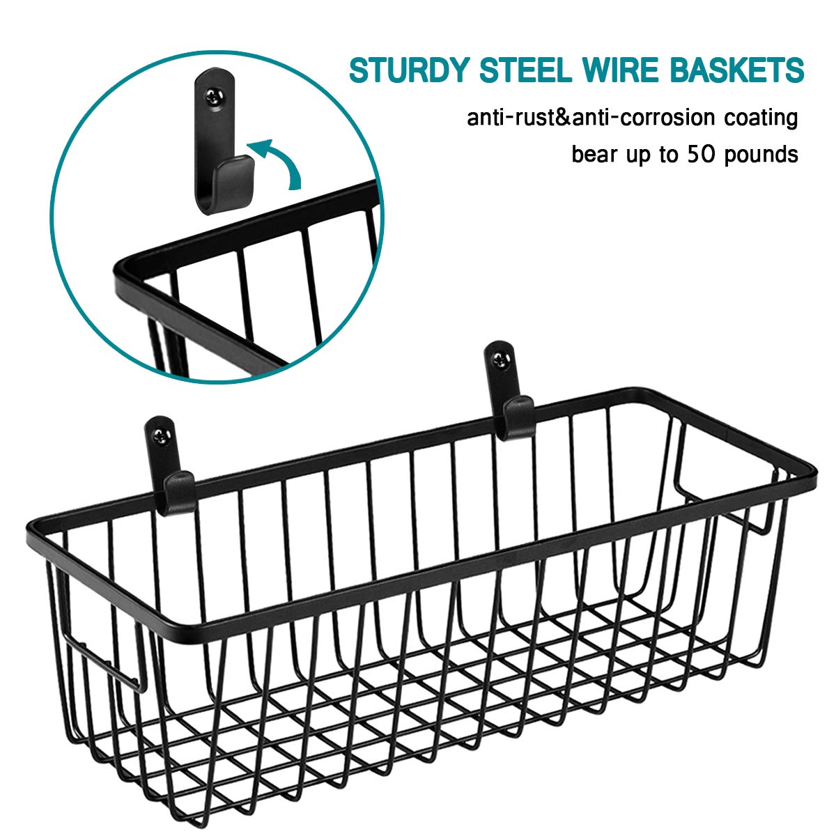 SheeChung rustic metal storage bin for organized spaces