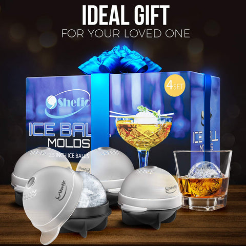 Shefio scotch ice ball maker for refined old-fashioned cocktails.