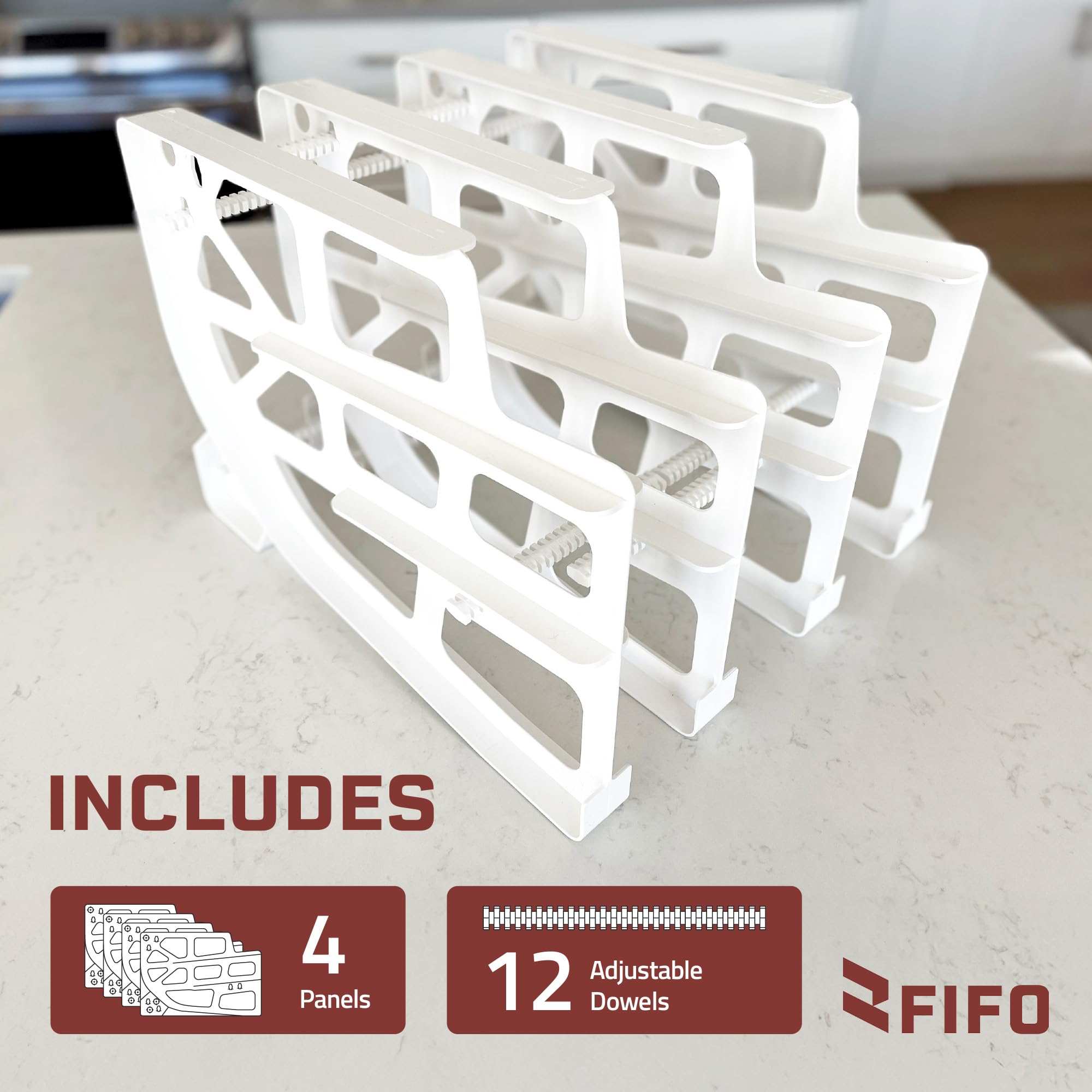 Shelf Reliance compact 54-can storage fits fridge, pantry, or cabinet.