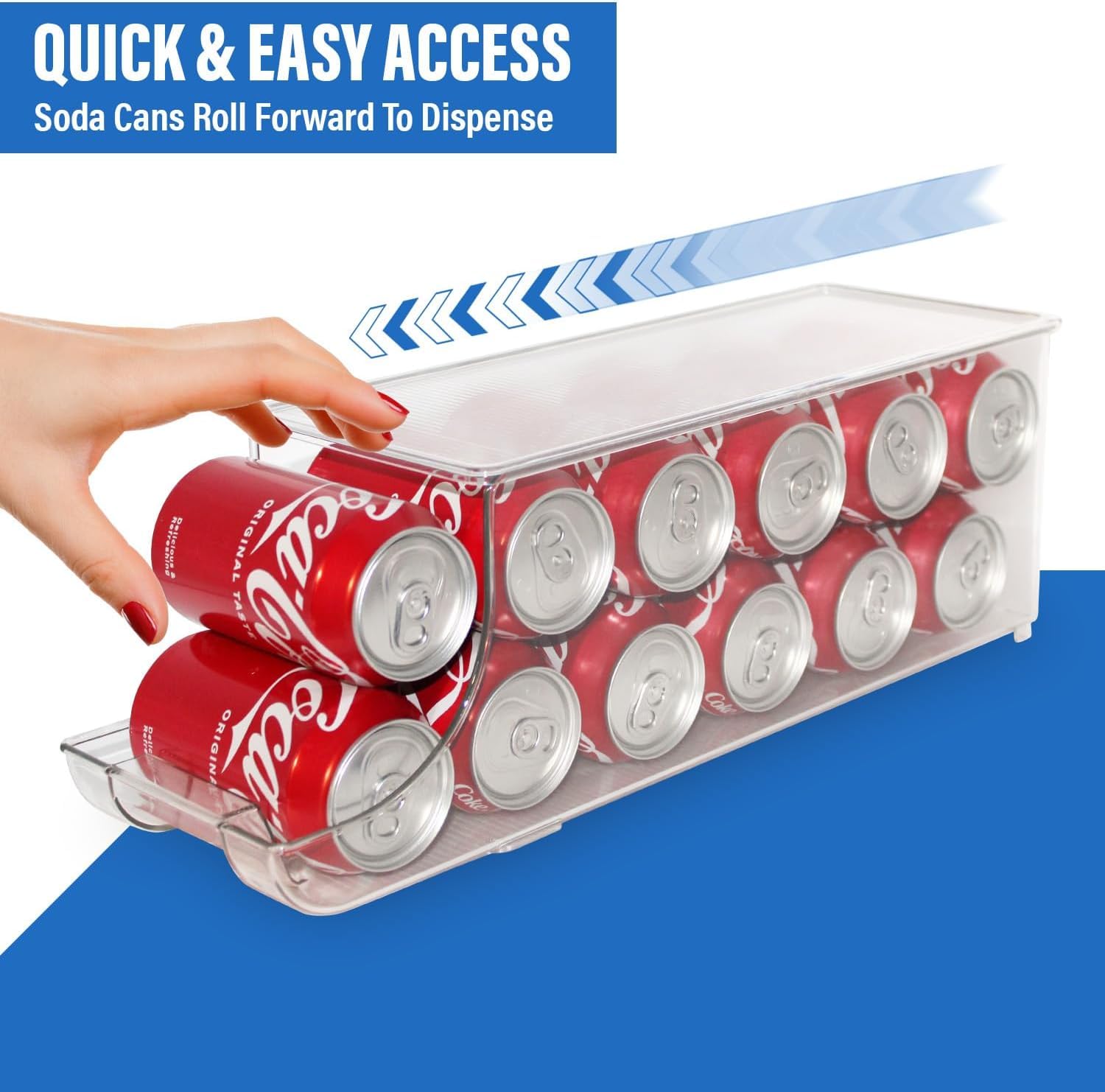 ShelfShaper removable lid offers extra storage or open-concept display.