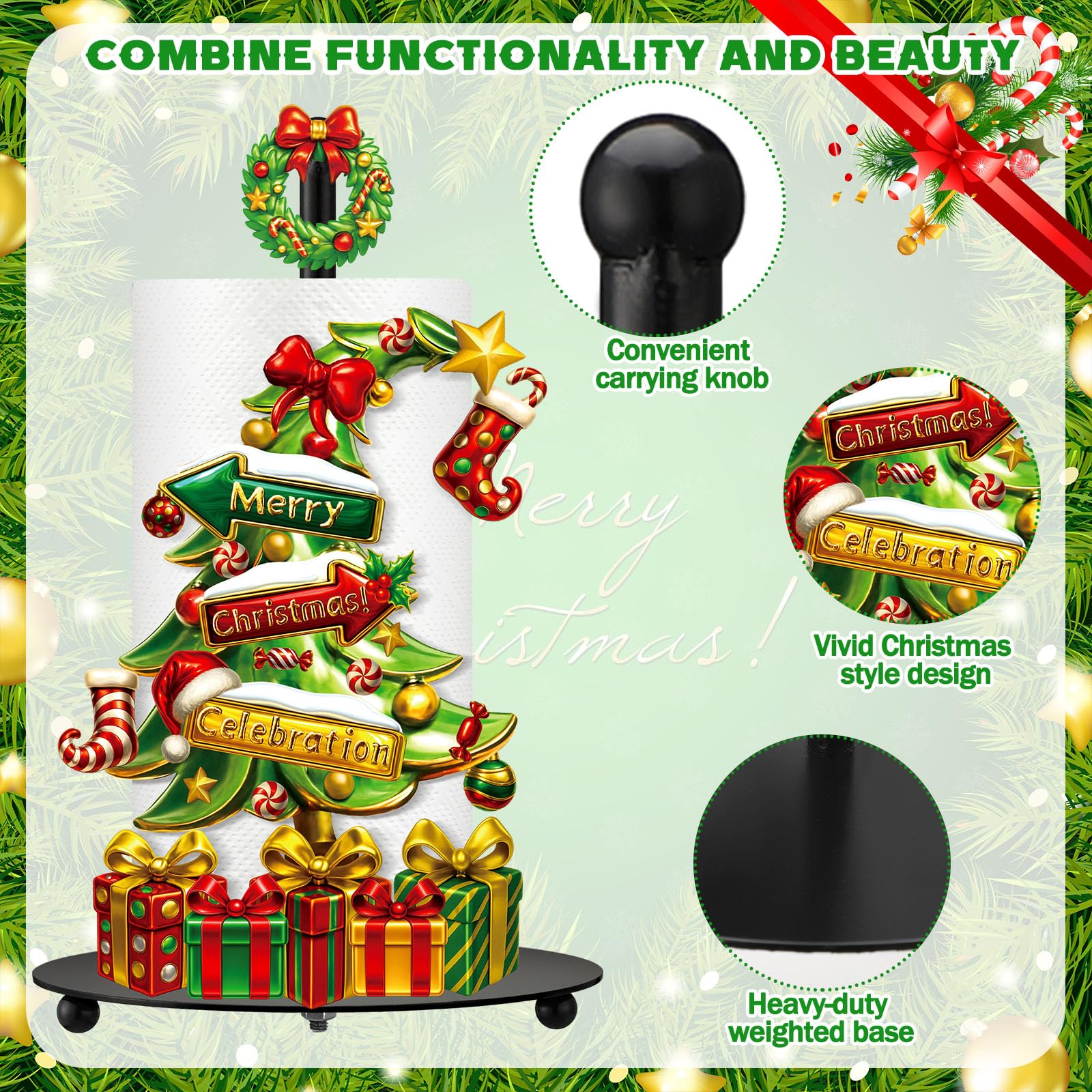 Shellwei festive kitchen decor that doubles as a functional towel holder