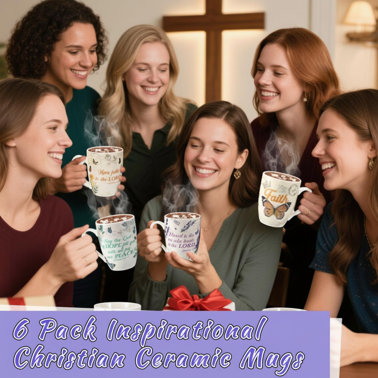 Shellwei colorful ceramic mug showcasing varied designs for celebrations.