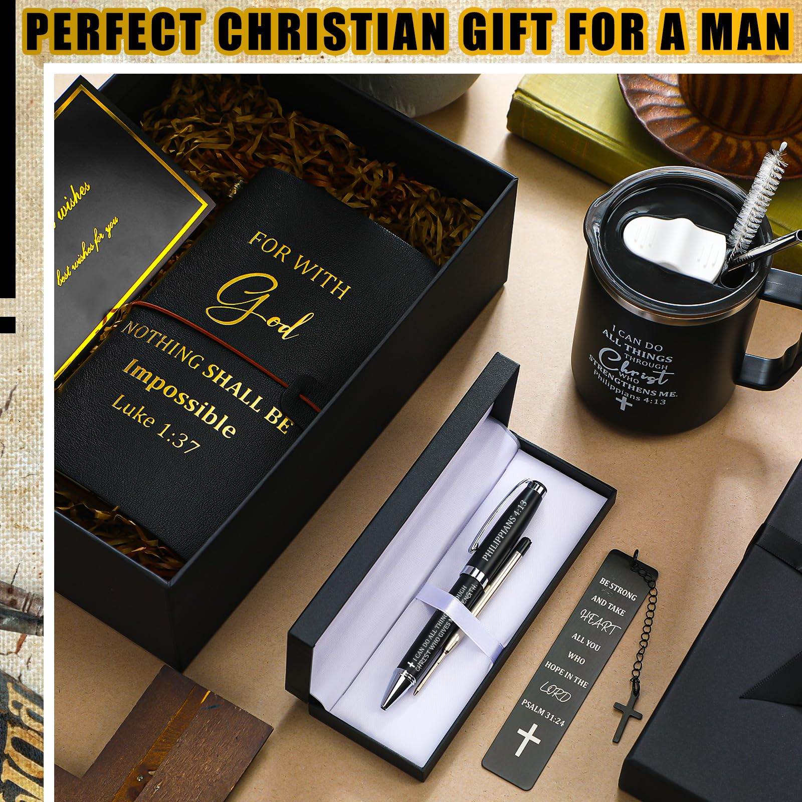 Shellwei stainless steel pen with inspirational quote and smooth grip.