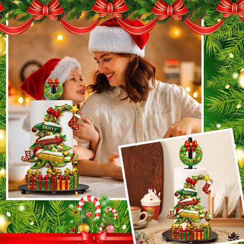 Shellwei rustic Christmas tree dispenser suits holiday decor and practical use