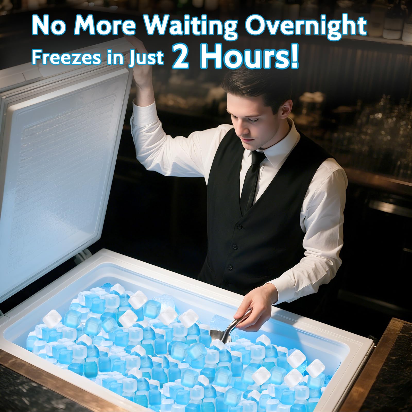SHENGQIPC ice cubes for bars and parties keep drinks evenly chilled for guests