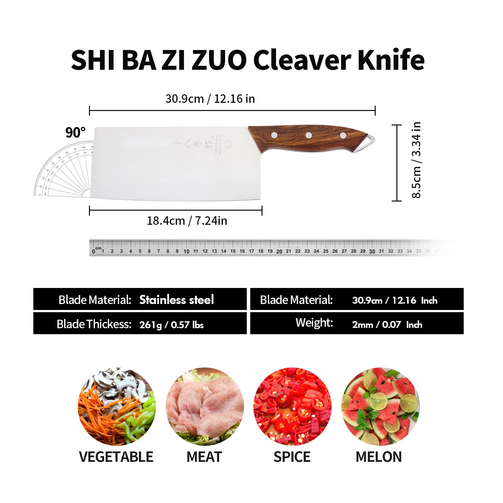 SHI BA ZI ZUO vacuum heat treated blade for durable, sharp performance