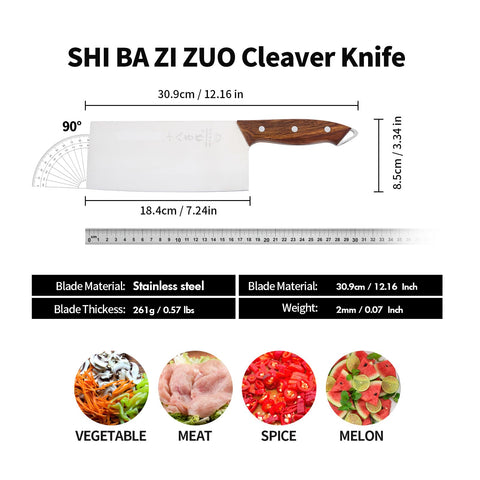 SHI BA ZI ZUO vacuum heat treated blade for durable, sharp performance
