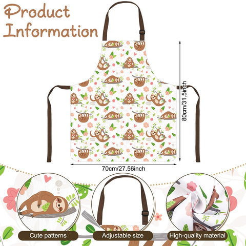Shihanee sloth kitchen towel in festive color for busy cooks