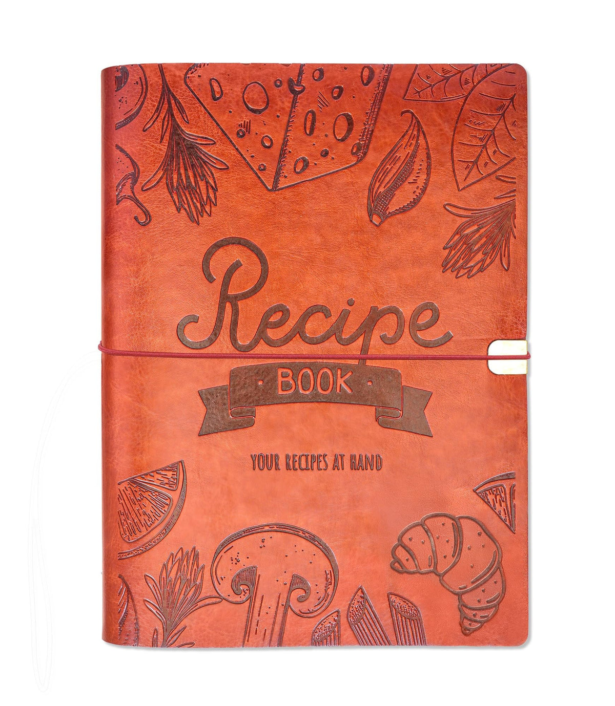 SHIMANY A5 recipe book cover in leather offering durable, stylish protection for your recipes.