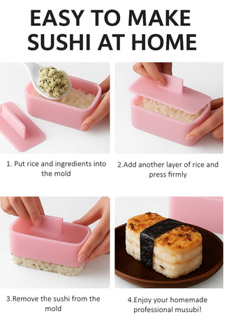 SHIMANY Onigiri triangle mold adds a classic sushi touch.