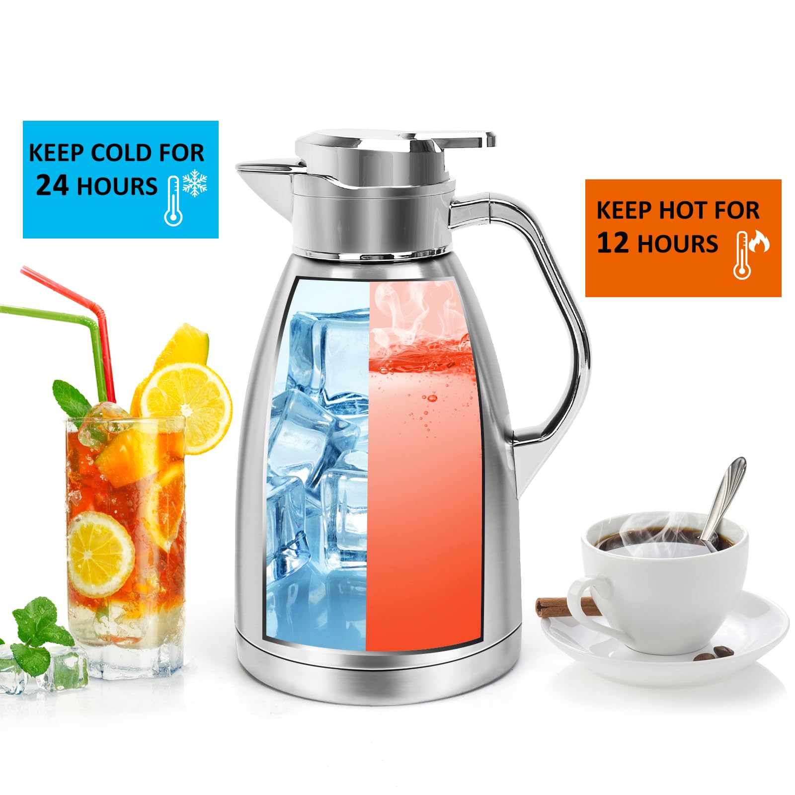 ShineMe insulated carafe body showcases double-wall design for heat retention