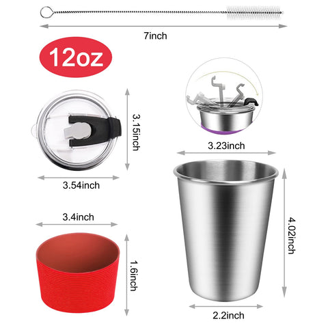 ShineMe cups with colorful sleeves to help kids identify their cup and grip comfort.