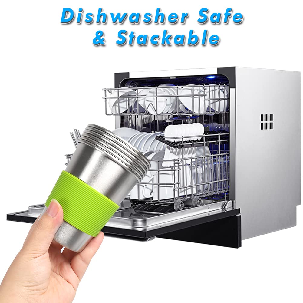 ShineMe 5-pack stainless steel cups offer a practical, reusable gift option.