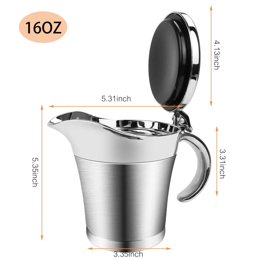 ShineMe BPA-free lid ensures safe, hygienic pouring and handling