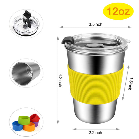 ShineMe cup with colorful sleeve offers non-slip grip for little hands