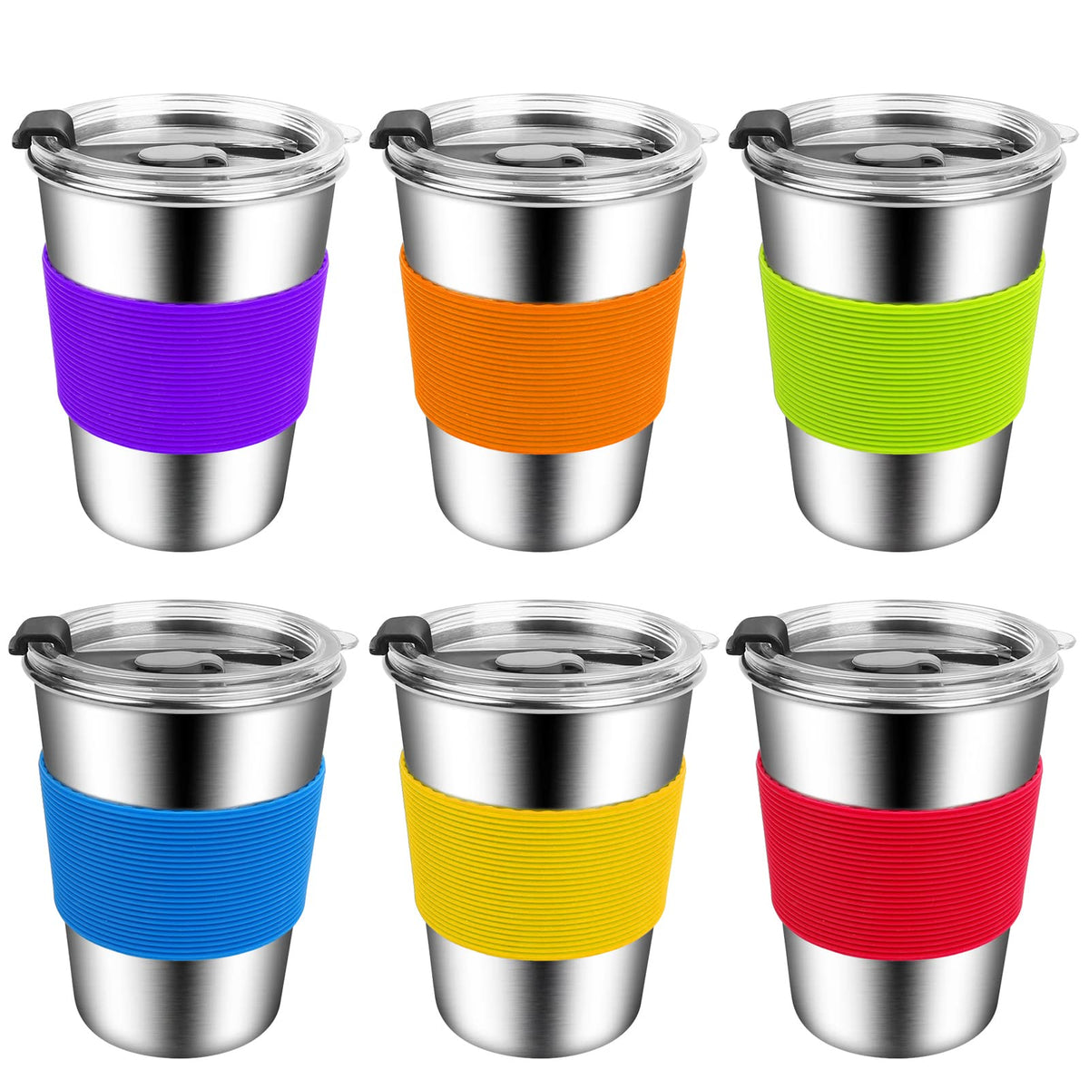 ShineMe Kids Cups with Lid 12oz showing leak-proof design for outdoor adventures