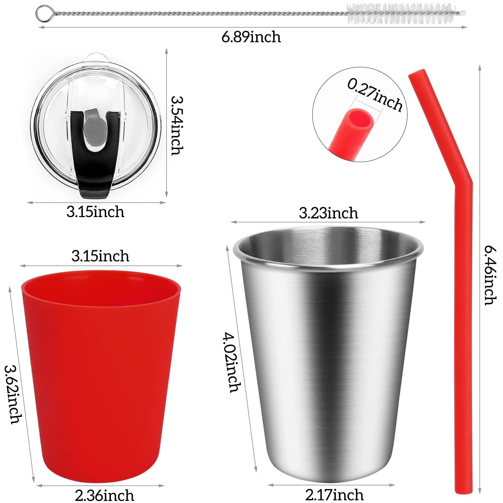 ShineMe silicone straw ready for easy sipping and safety.