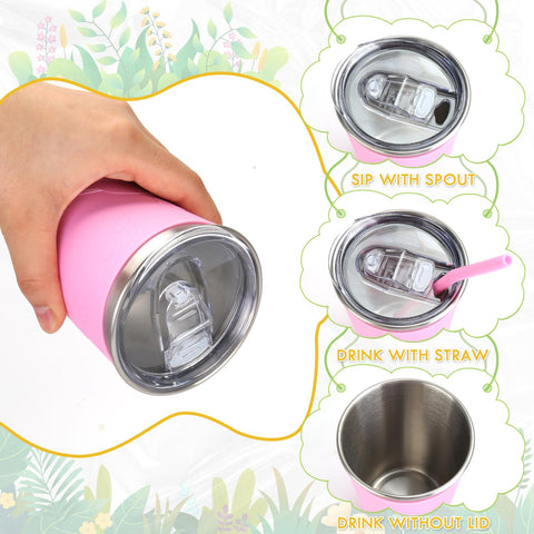 ShineMe silicone straw protects teeth while sipping for kids.