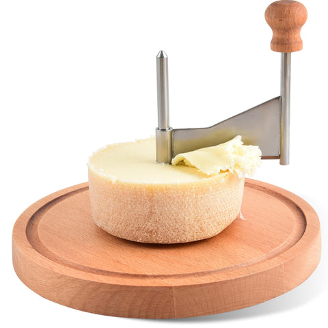 ShinianYa Cheese Curler creates rose-shaped curls for Tête de Moine