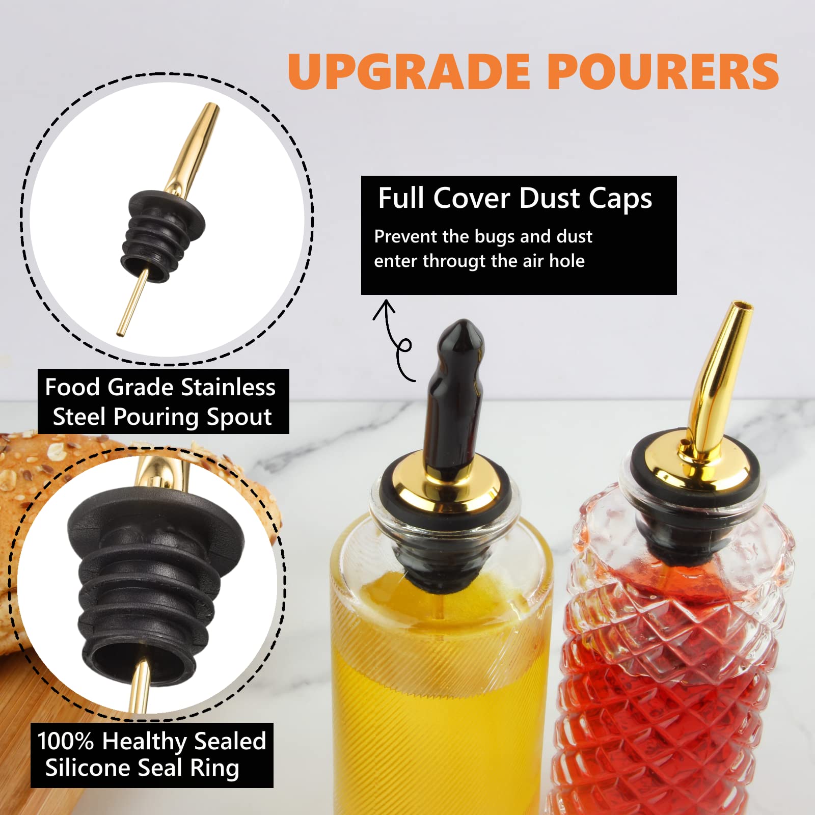 Shining Craft airtight stopper and leak-proof pour spout maintaining freshness.