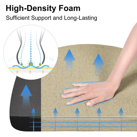Shinnwa cushion close-up showing non-slip silicone bottom grip
