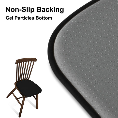 Shinnwa dining chair cushions showing non-slip bottom to stay in place.