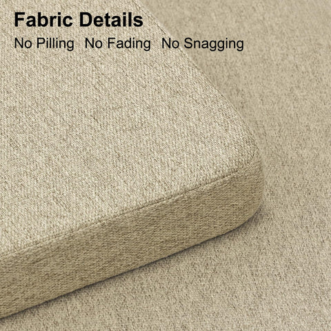 Shinnwa cushion edge stitching detail demonstrating reinforced seams