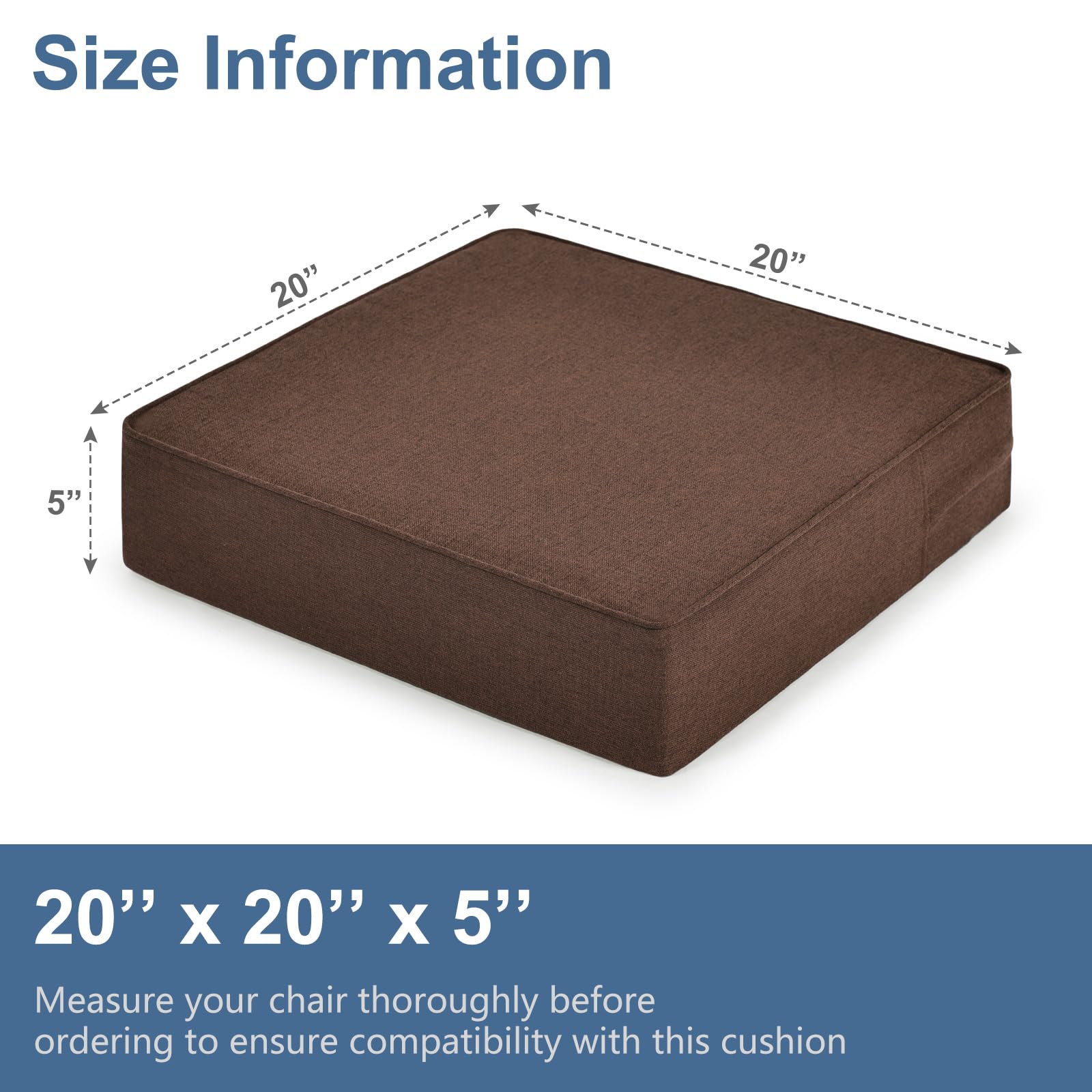 Packaging shows compressed foam that expands after opening