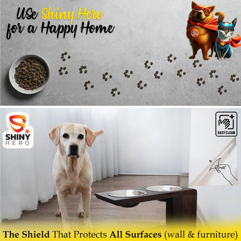 Shiny Hero gridlines aid precise cutting and easy installation
