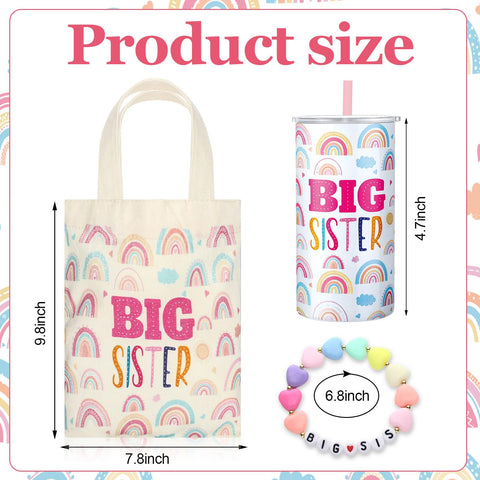 Shinylin big sister bracelet with pastel beads symbolizing friendship.