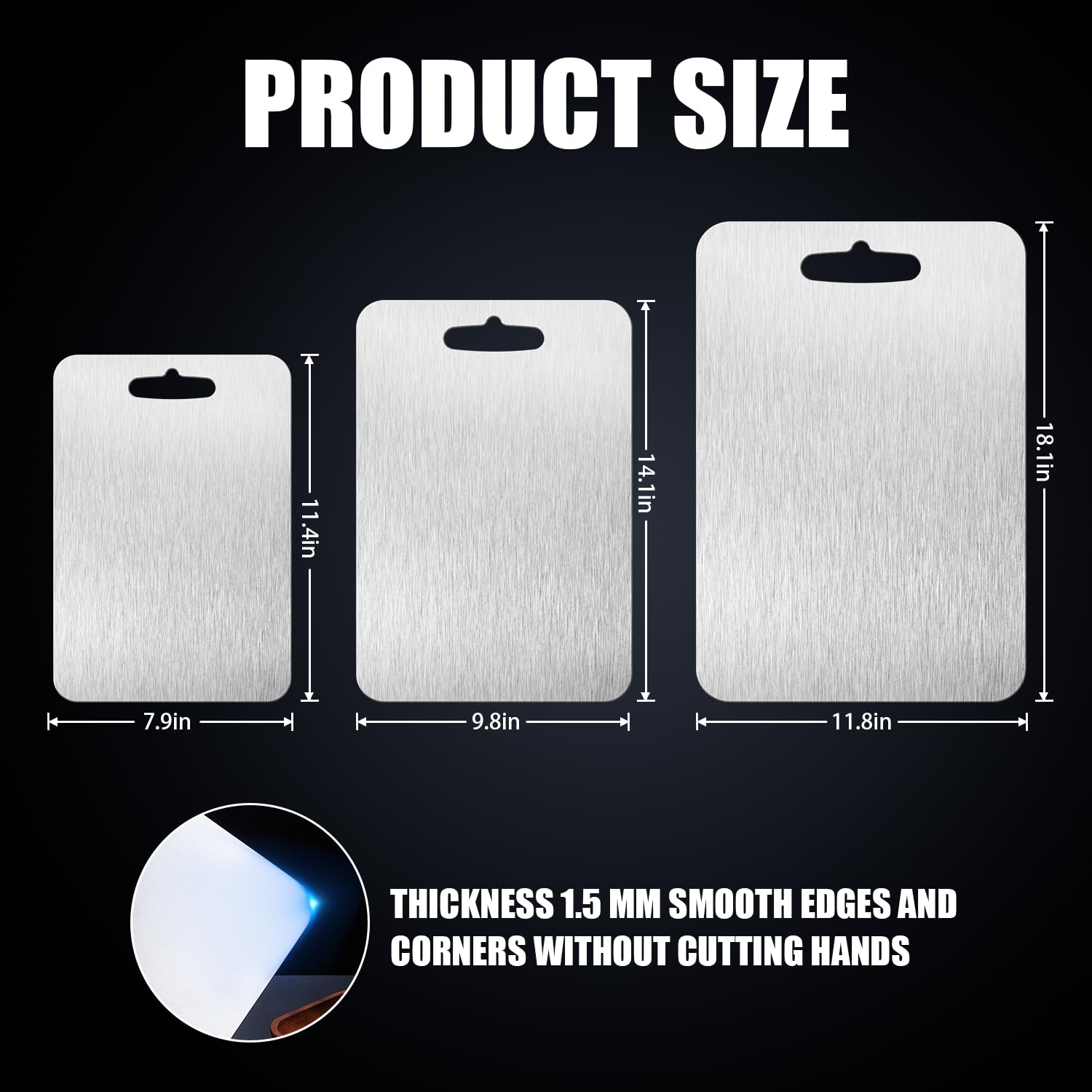 Shiria titanium cutting board, vegetable-cutting view, smooth surface for chopping veggies.