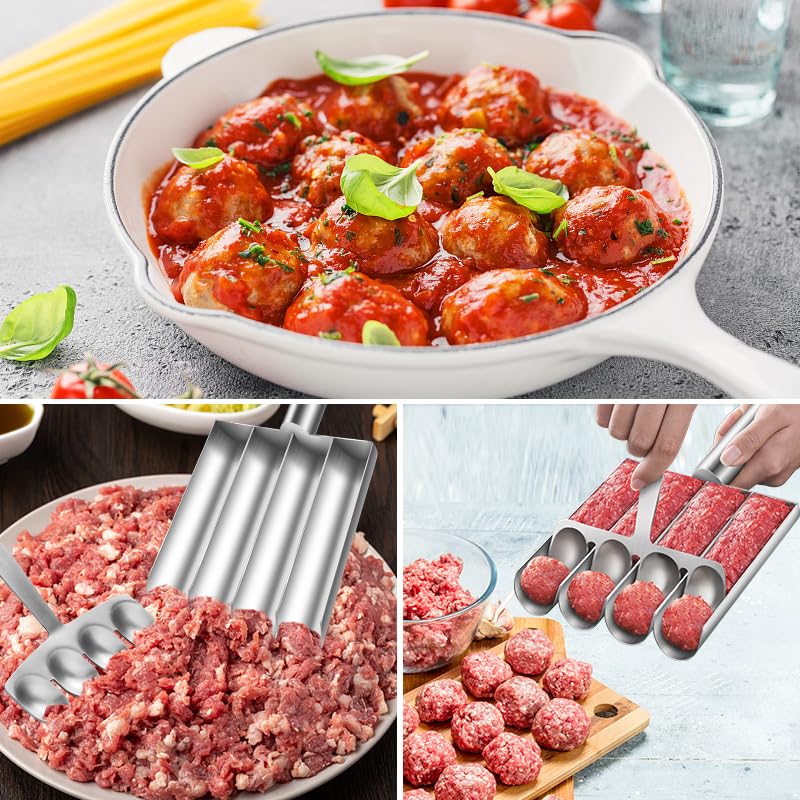 shofilt quadruple meatball maker with dishwasher-safe design for quick cleanup
