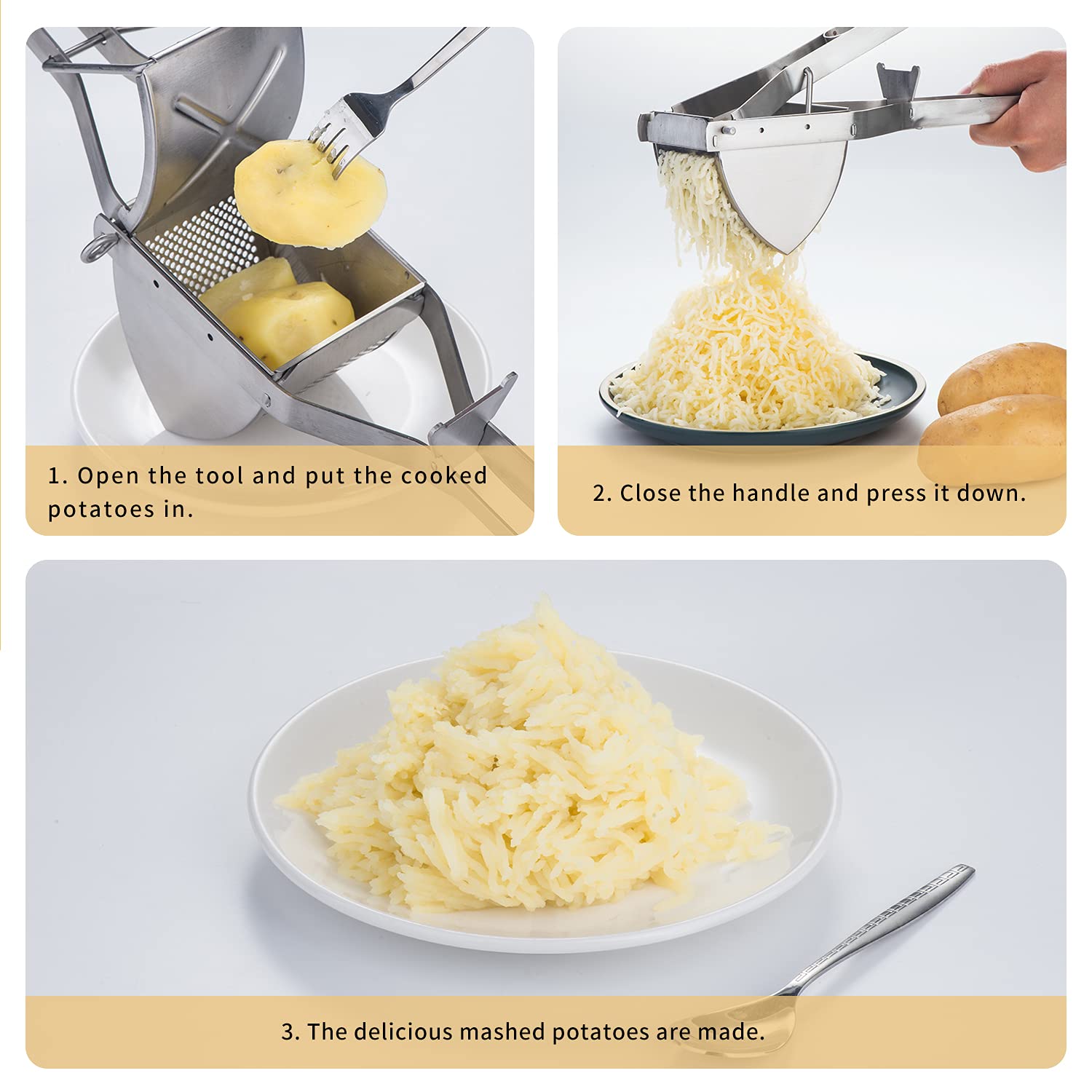 shofilt ricer with dough cutter for easy gnocchi prep