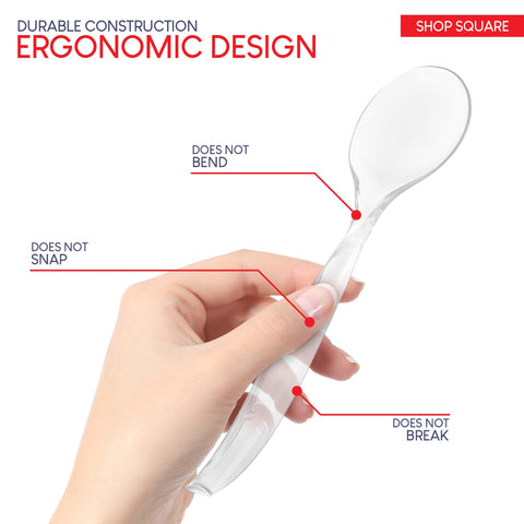 Shop Square 10-inch forks ideal for entrees at buffets.