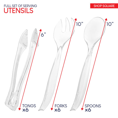 Shop Square 10-inch spoons for salads, sides, and pasta service.