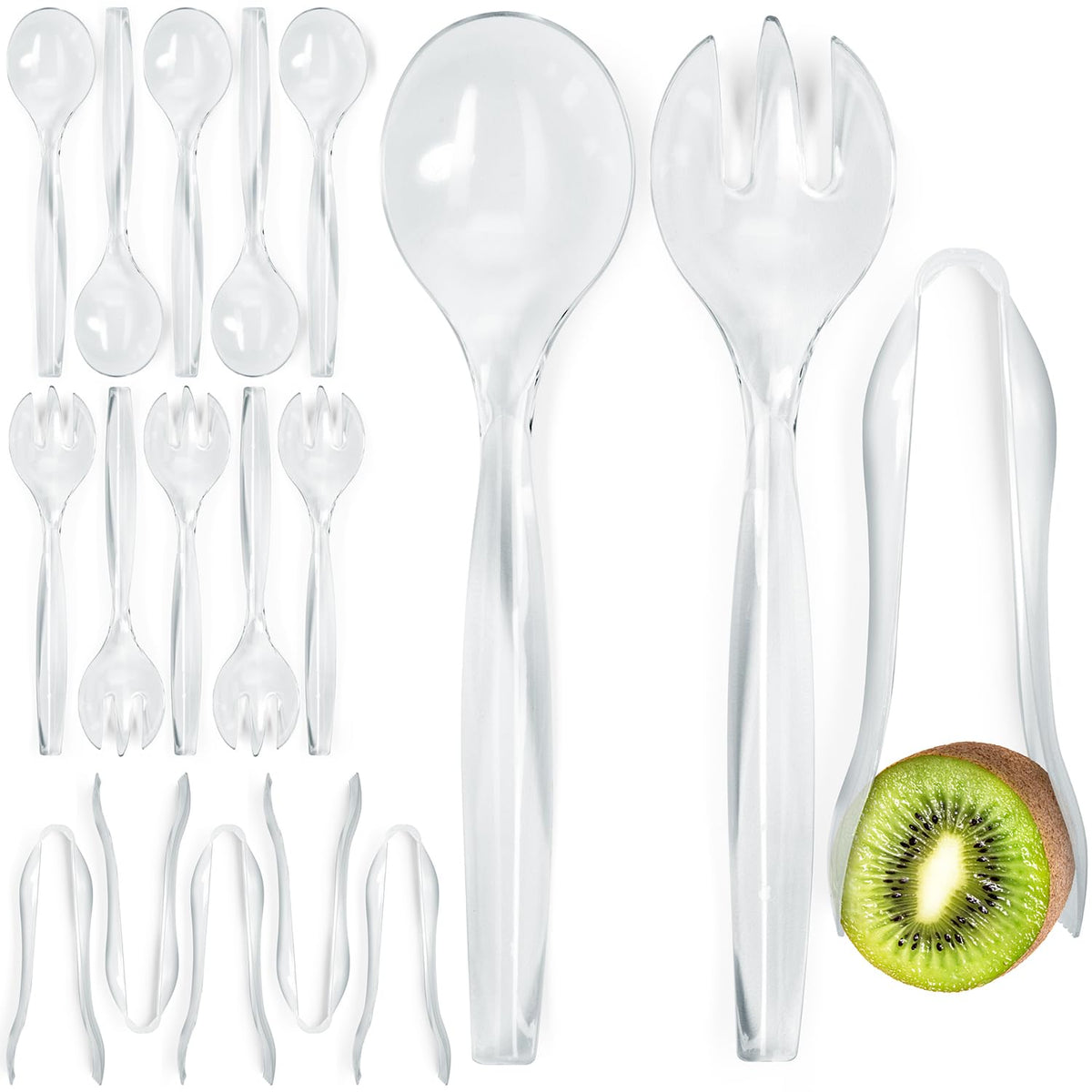 Shop Square disposable 6-inch tongs for precise, sanitary serving at events.