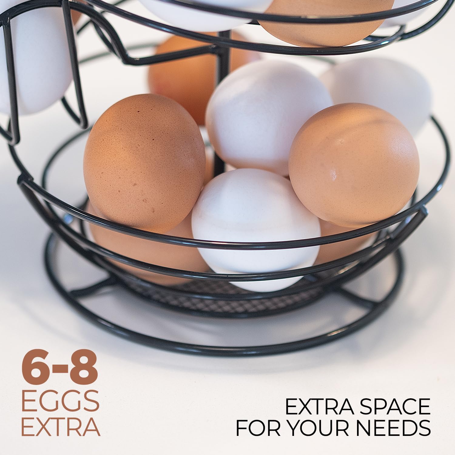 Shop Square Egg Skelter with Storage Basket highlights spacious bottom storage for extras.