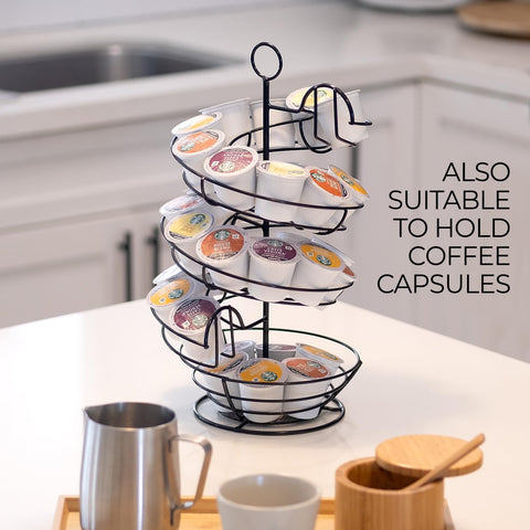 Shop Square Multi-use kitchen organizer suitable for K-cups, coffee creamers, and more.