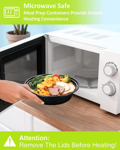 ShopDAY microwave-safe design enables reheating without transferring to another dish