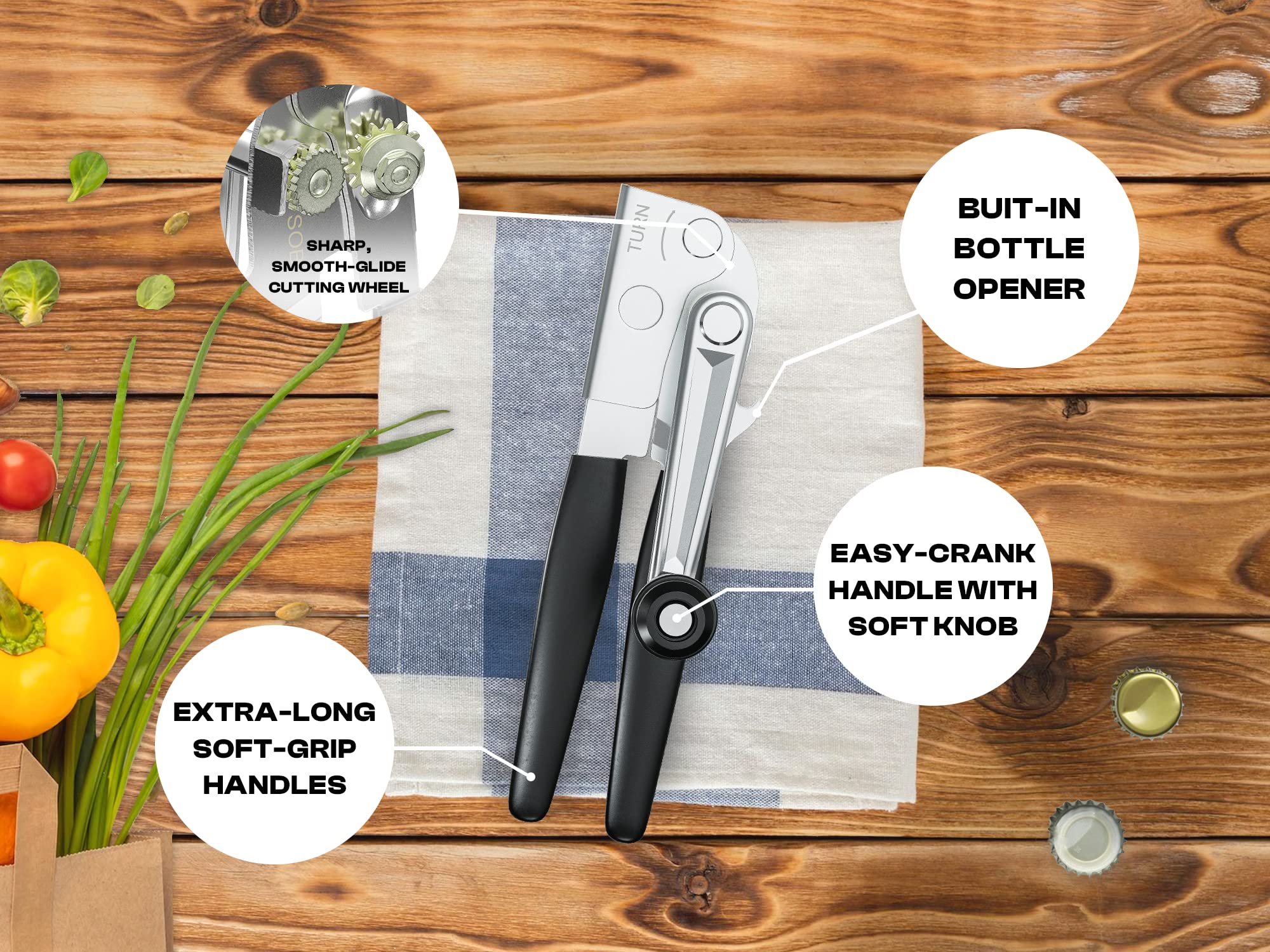ShoppingOnBed smooth-edge cutting action with high-carbon blade for clean cuts