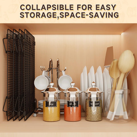 SHOUNAJIA cooling rack folds flat for compact storage
