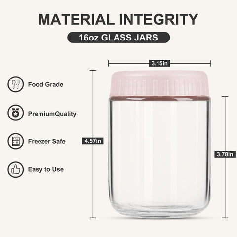 Close-up of Showin jar lid seal for leak-proof yogurt storage