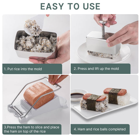 Shoxil musubi kit components arranged for easy use.