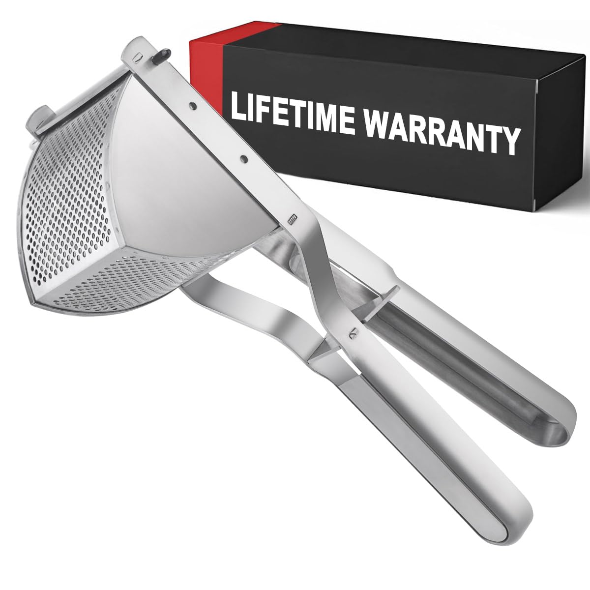 Shoxil potato ricer with good grip for smooth, fluffy mashed potatoes.