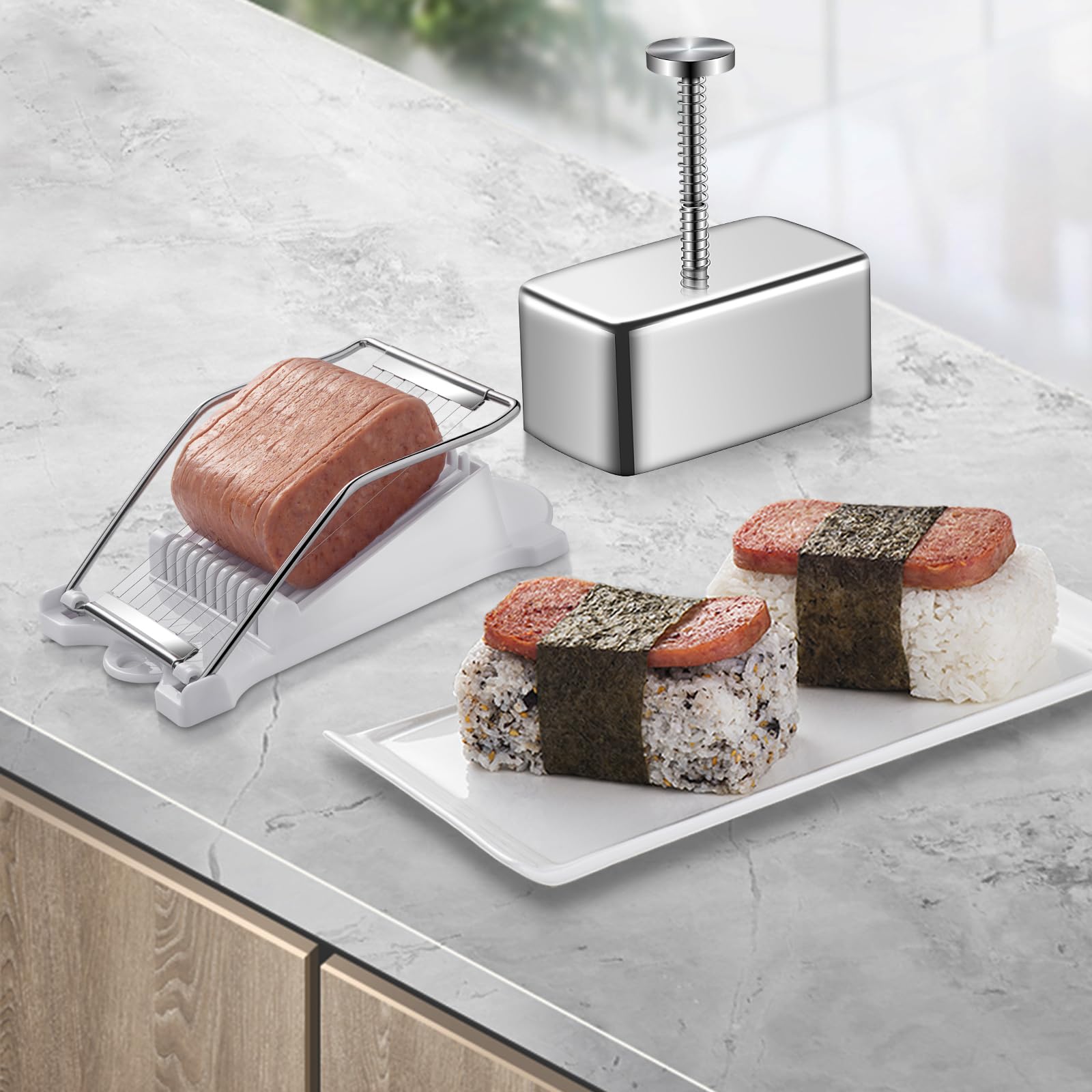 Shoxil Spam Musubi plated and ready to enjoy.