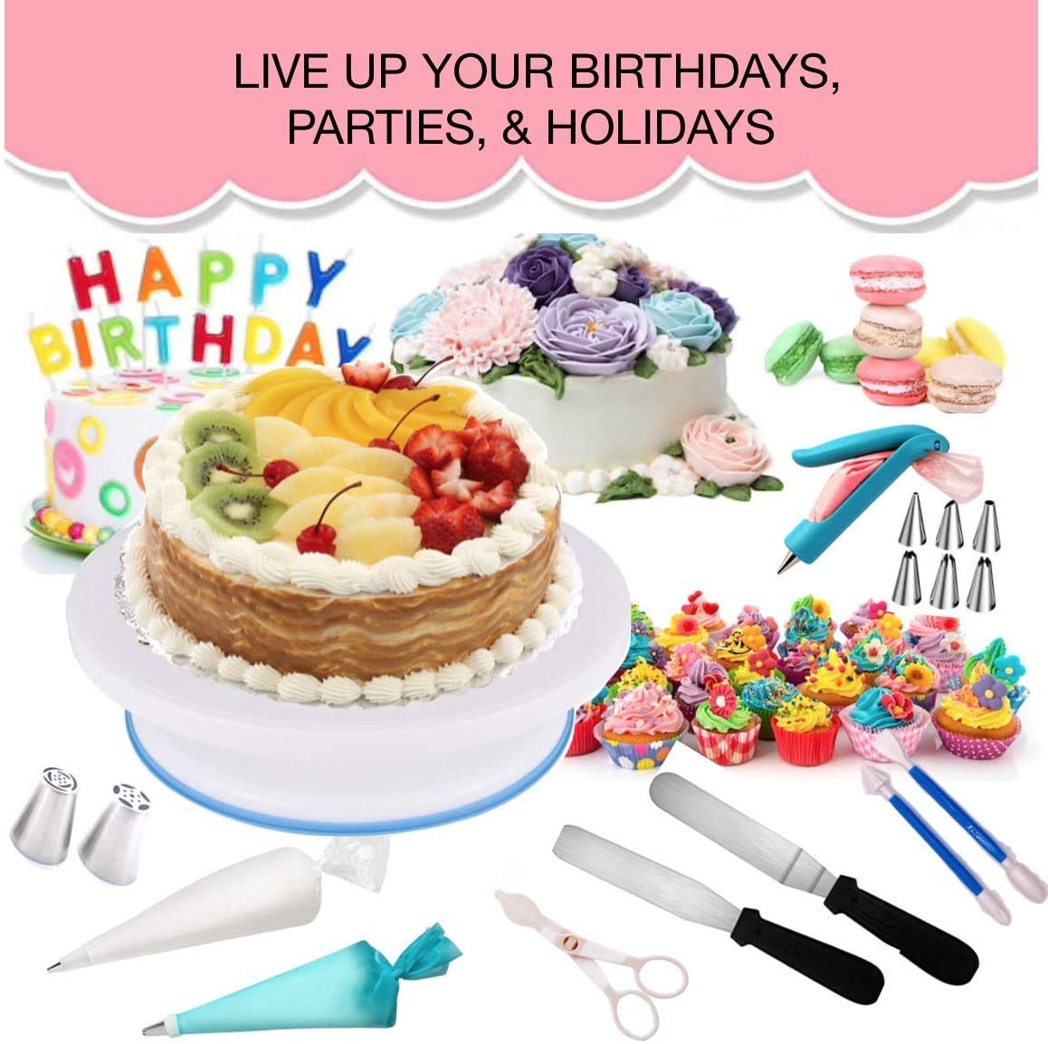 Shpebs flower nails and lifter aiding floral decorations