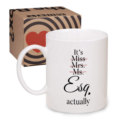 Shqiueos lawyer mug gift packaging, ready for gifting.