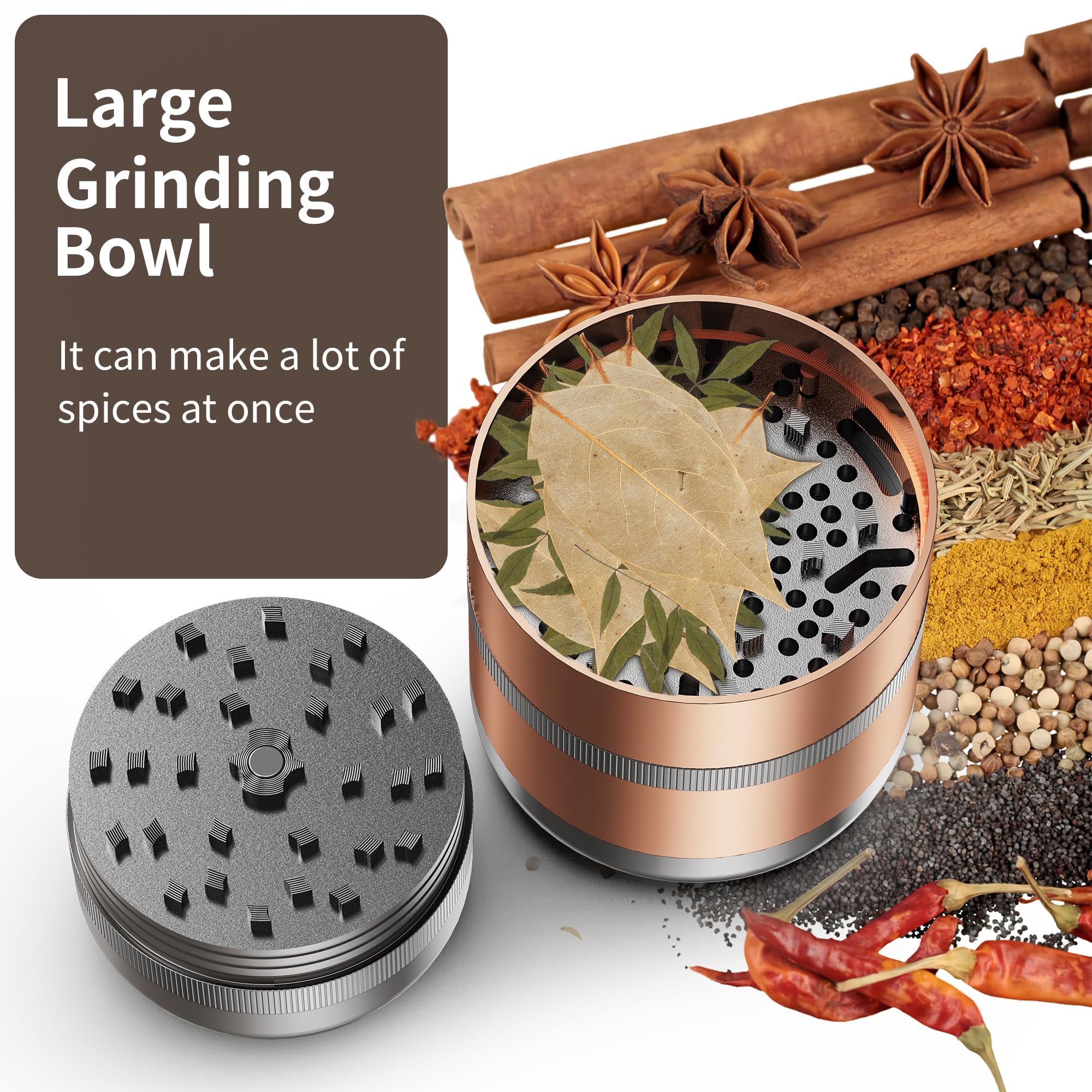 SHUAIYONGLAN grinder showing non-slip groove design for stable grinding