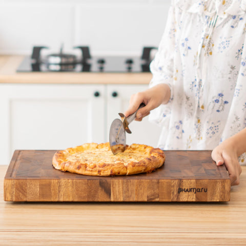 SHUMARU handmade in Bali adds artisan charm to kitchens.